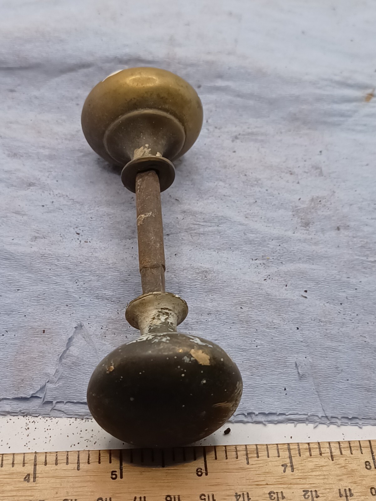 VINTAGE SALVAGE RECLAIMED BRASS DOOR KNOBS A/F eBay