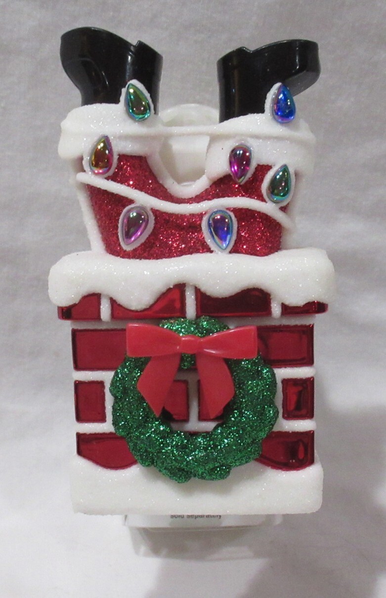 Bath & Body Works Wallflower Fragrance Plug Holiday Christmas SANTA IN CHIMNEY-image