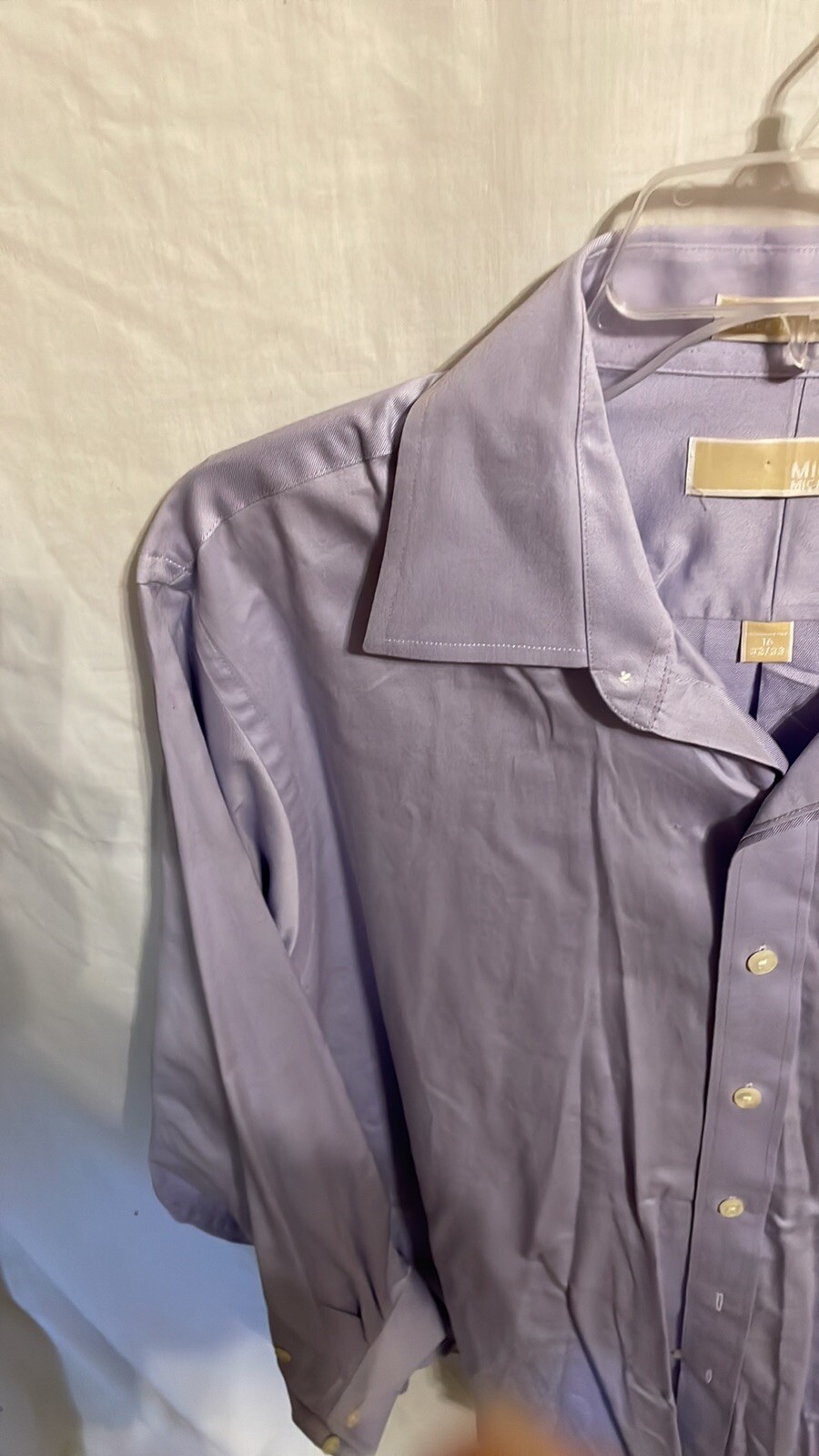 Michael Kors Purple Button Up Dress Shirt Mens Size Sz Medium Med M thumbnail 5