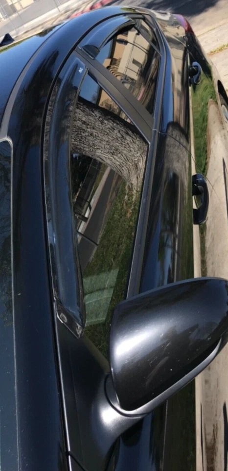 Protectores de lluvia contra humo con cinta AVS 3M viseras de ventilación sombra para Hyundai Elantra 2017-2020 Foto 2 de 4