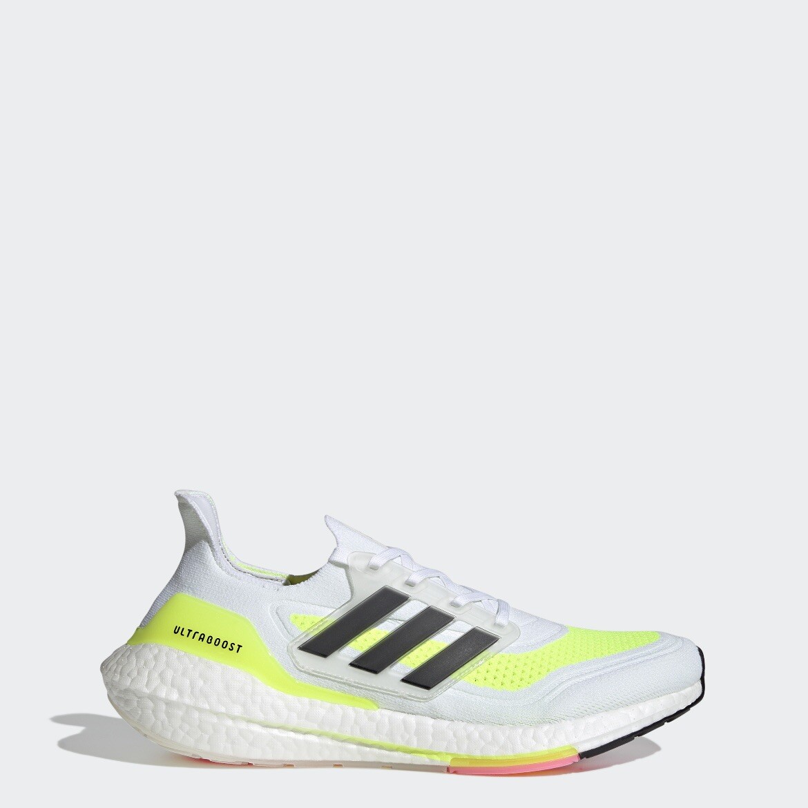 adidas Ultraboost 21 Primeblue Running Shoes, FY0377, Cloud White, Men's