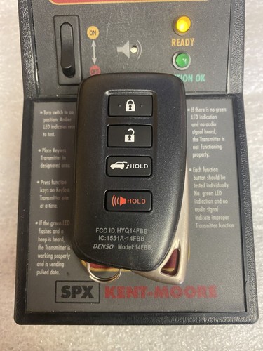 Lexus 4-Button Key Cut Key Fob HYQ14FBB OEM #K89 - Picture 2 of 3