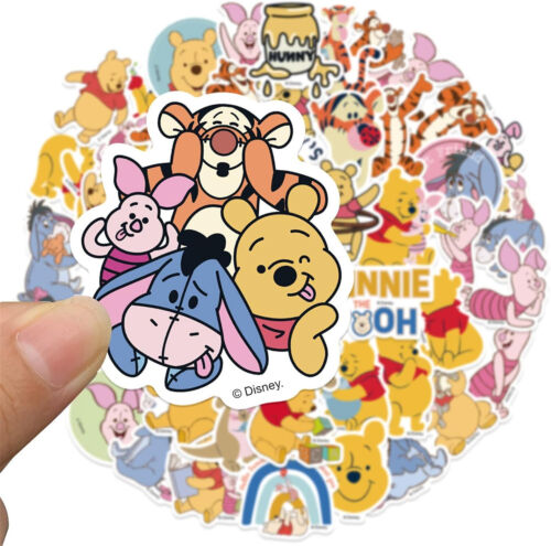 50 Stck. Kinder Winnie Puuh Aufkleber, Cartoon Sticker Wasserdicht Vinyl Sticker - Bild 4 von 8