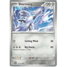 119/167 Skarmory : Common Card : Twilight Masquerade Pokemon TCG