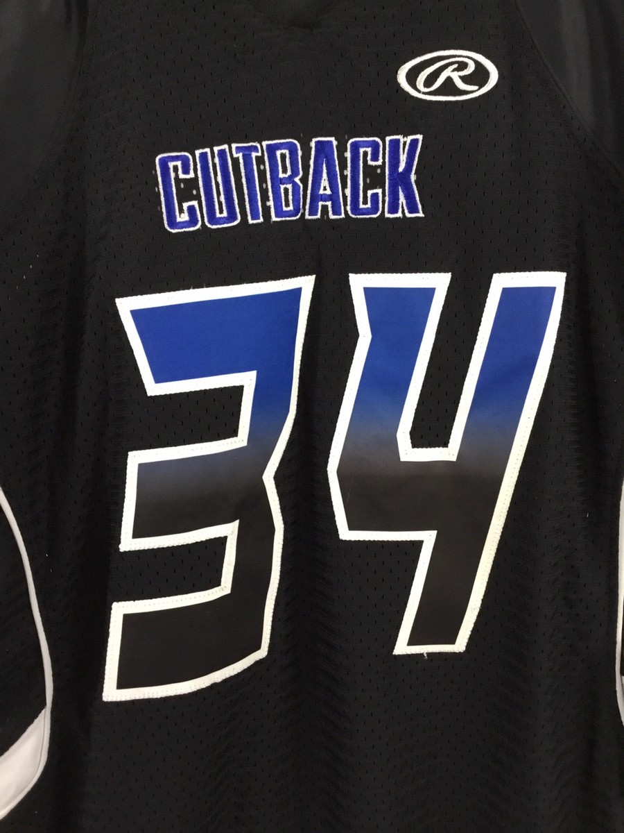 Rawlings Cutback Football Jersey Adult Large #34 Black