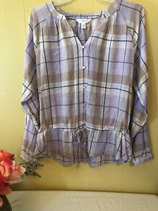 time and tru peplum top