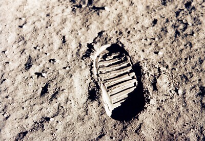 Foto NASA - Apollo 11 - Der Mond - Fußabdruck