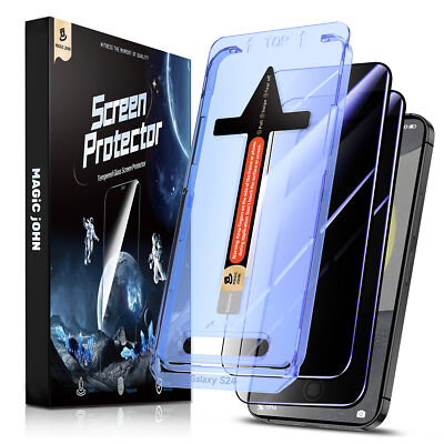 MAGIC JOHN Privacy for Samsung Galaxy S24 Ultra Tempered Glass Screen Protecto