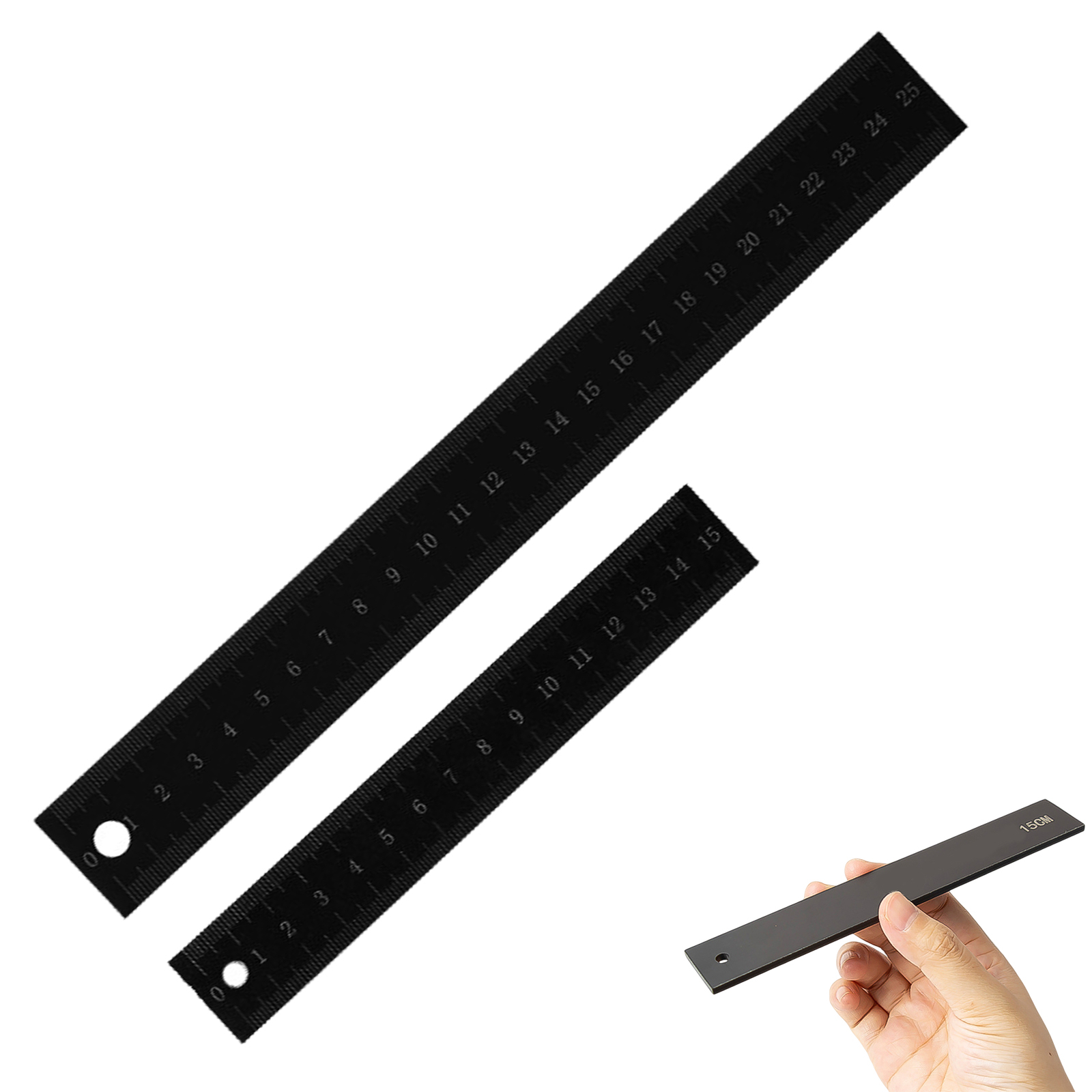 Professional Measuring Tool Drafting Metal Ruler School Office Supplies ...