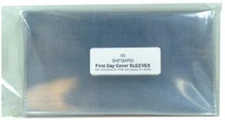 50 Premium Quality & Safe Mylar First Day Cover Sleeves 3.75x6.875 By Safgard