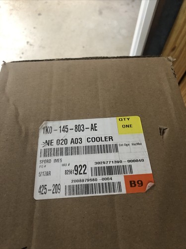 New Old Stock For Volkswagen Intercooler Part #1K0-145-803-AE. - Picture 12 of 12