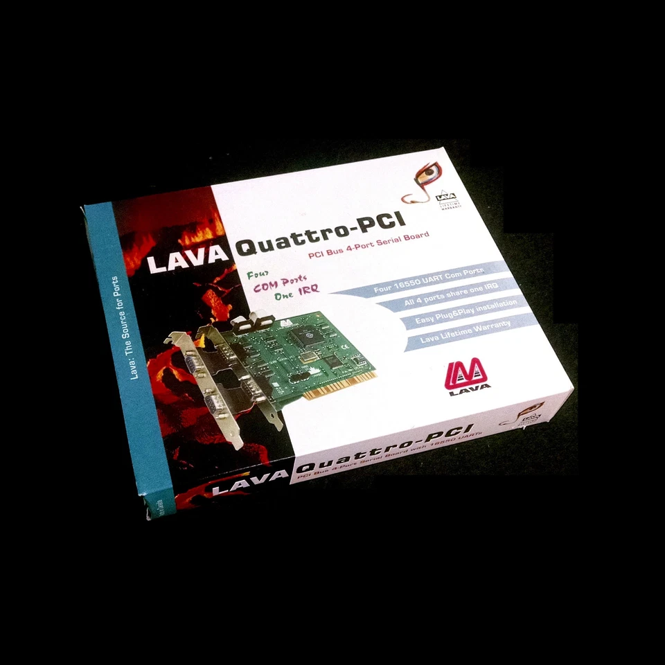 NEW! ~ Lava Quattro-PCI 4 UART Com Port RS232 Serial Expansion PCI Card - Image 4 of 4