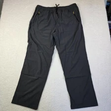 Selovzz Lightweight Hiking Tech Pants Men's Size 38 Black Quick Dry Drawstring