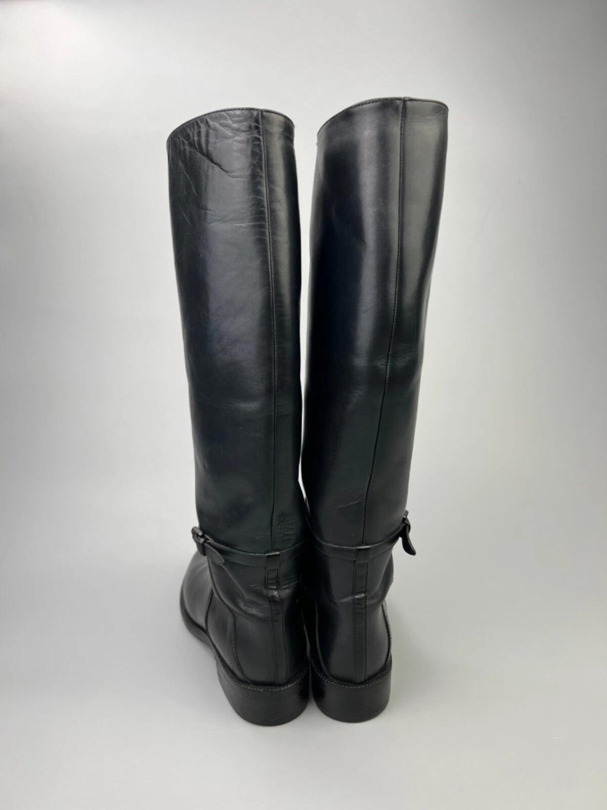 Stivali al ginocchio in pelle Bottega Veneta neri da donna taglia 36 5