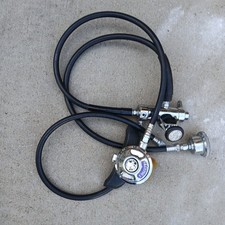 US Divers Aqua Lung Calypso J Regulator Set Scuba Dive Vintage