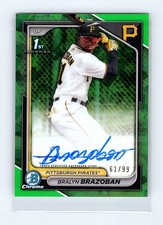 2024 Bowman Chrome Sapphire Edition #CSPA-BB Bralyn Brazoban Auto Green #/99