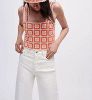 Maje Damen Cropped HäKel-Top Orange GrößE 36 FR MFPT000775