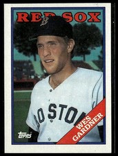 Wes Gardner *ROOKIE CARD* (RC) 1988 Topps #189. rookie card picture