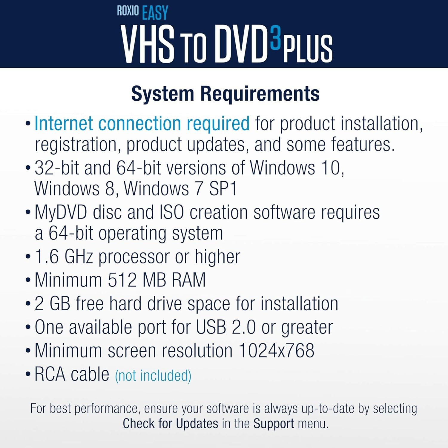 Roxio Easy VHS to DVD 3 plus | VHS, Hi8, V8 Video to DVD or Digital Converter |