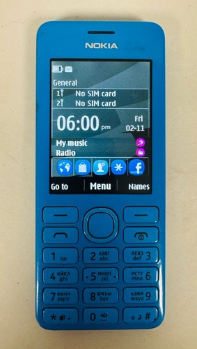 Nokia 206 Blue Mobile Phone x 2 & Charger – WORKING - Picture 4 of 11
