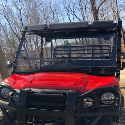 For Kawasaki Mule Pro FXT FX DX DXT 2016-2025 Scratch-proof Flip Down Windshield