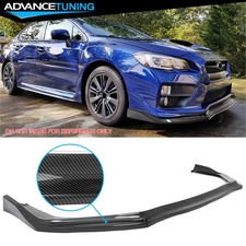 For 15-21 Subaru Wrx Sti Front Bumper Lip 3pc Cs Style Carbon Fiber Print Trim For 15-21 Subaru Wrx Sti Front Bumper Lip 3pc Cs Style Carbon Fiber Print Trim