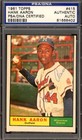 Hank Aaron PSA DNA Vintage Signed 1961 Topps Autograph