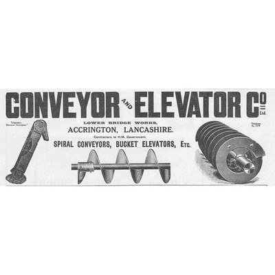 CONVEYOR & ELEVATOR CO Accrington Vintage Engineering Advert 1927