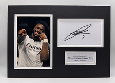 Signed PATRICK AGYEMANG Derby County A4 Mounted Display - PROOF/COA