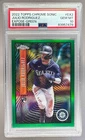 Julio Rodriguez 2022 Topps Chrome Sonic Green Refractor Expose RC /99 PSA 10