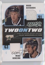 2009-10 MVP Two on Quad Memorabilia Mike Ribeiro Peter Mueller Brad Richards 8tn