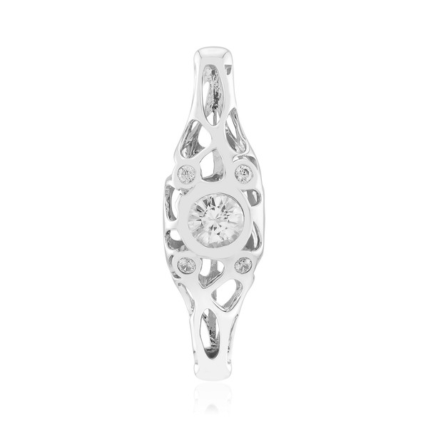 Cavill Silberring Damen 1,318Ct Zirkon Rundschliff Sterlingsilber Platin-image
