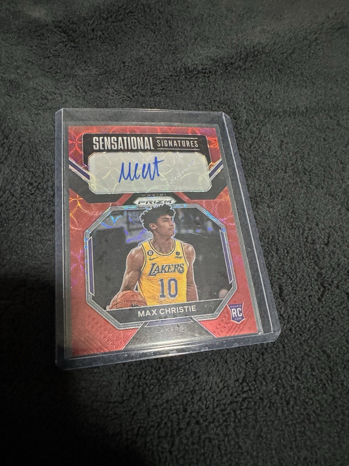 2022 Prizm Max Christie Sensational Signatures Choice Rookie Auto
