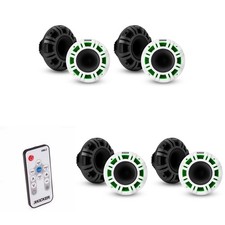 Kicker 4 48KMXL65 6.5" 4-Ohm RGB-LED KMXL Horn-Loaded Marine Coaxial Speake...