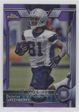 2015 Topps Chrome Rookies Purple Refractor Deontay Greenberry #187 0f8