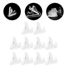 10Pcs Reusable Acrylic Display Holders for Coins Badge Storage Racks