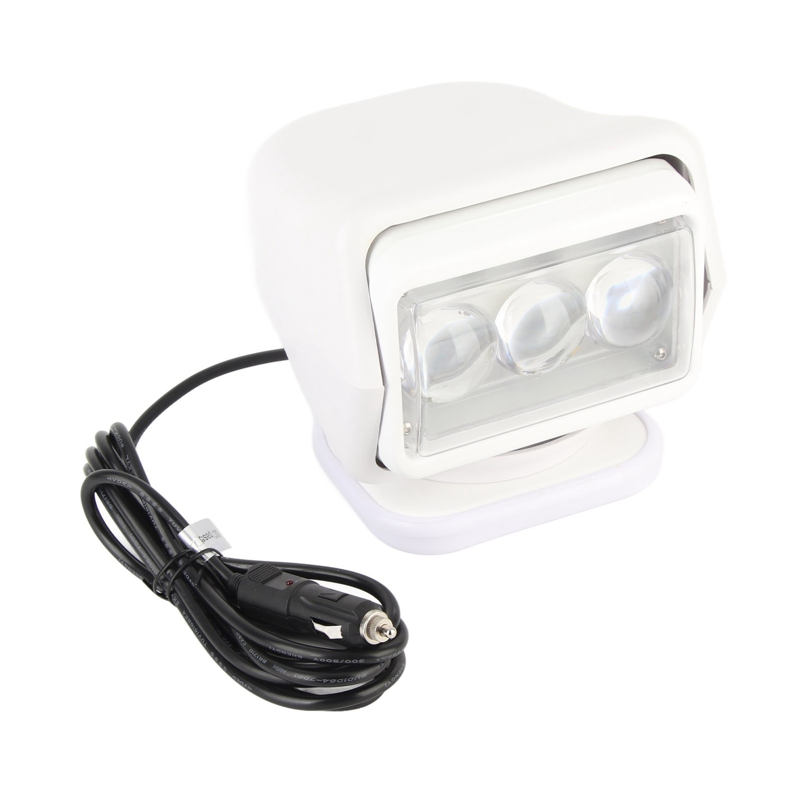 Proiettore LED Telecomando Singola Fila per Nave Fuoristrada Veicolo Corto Whi REL