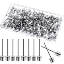 WILLBOND 100 Pack Basketball Pump Needles Ball Inflation Air Silver