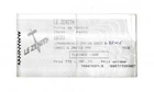 RARE / CONCERT TICKET - ANGRA: LIVE A PARIS ( FRANCE) 1999
