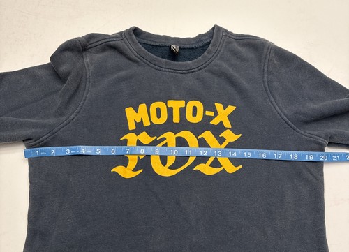 Fox Racing Moto X Pullover Sweatshirt Women’s L Gray/Green With Yellow Logo - Picture 7 of 11