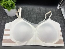 Shapermint Essentials Smoothing Comfort Wireless Bra Size 3XL Beige READ