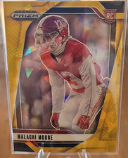 Panini Prizm Draft Picks 2025 Malachi Moore #4 Alabama Gold Ice Prizm Rookie