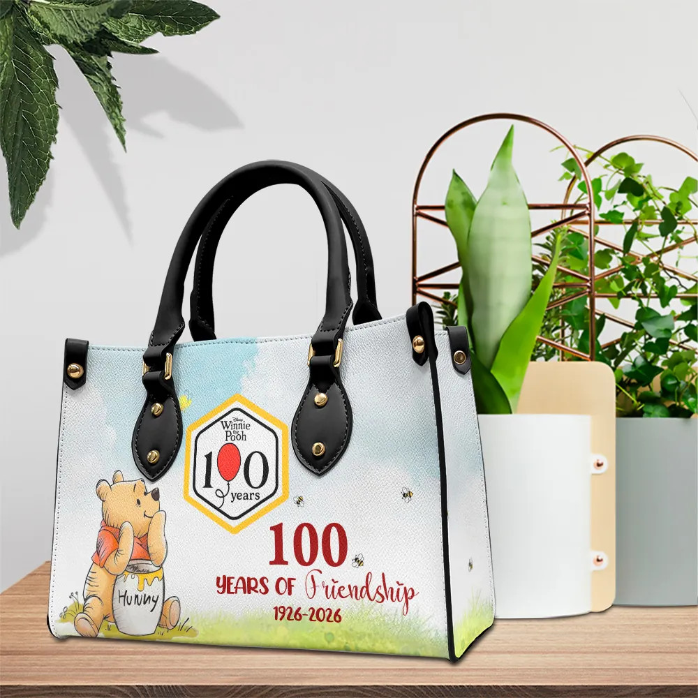 Winnie-the-Pooh 100th Anniversary Leather HandBag M1