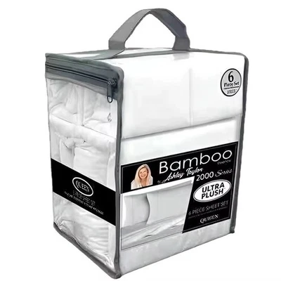 BAMBOO ESSENCE Bamboo 2000 Series Super Soft Microfiber Sheet Set, 6 Piece Queen Size Bedding