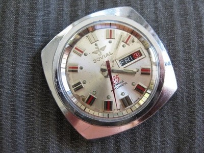 Ultra rare! JOVIAL 25 Jewels Automatic cal.ETA 2789-1 vintage men's watch Swiss 