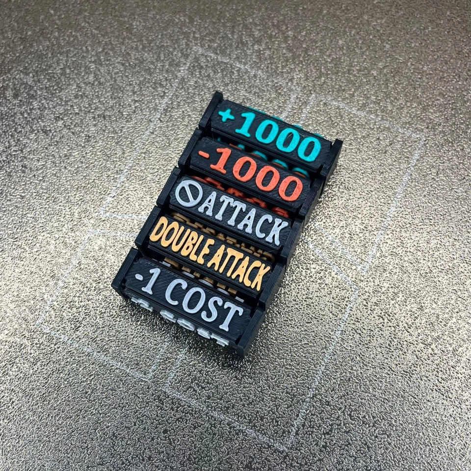 TCG Gametokens, Komplettset, Effektwürfel, Stärkezähler, Dice, One Piece, 5 Stk - Bild 2 von 4