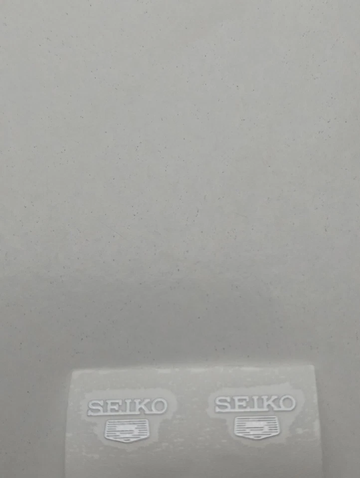 SEIKO 5 quadranti logo ricambio emblema adesivo orologio mod ARGENTO alta qualità NH35 - Immagine 4 di 4