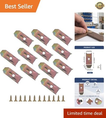 12 Sets Table Leaf Levelers & Locks with Sliding Aligner Bars, Heavy Duty Tab...