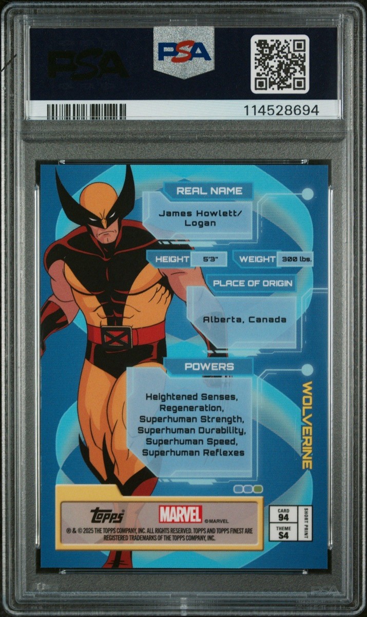2025 Topps Finest X-MEN 97: WOLVERINE PSA 10 Uncanny | eBay