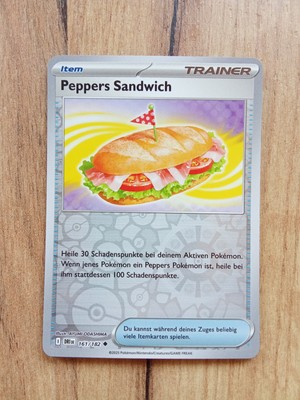 Pokemon Karte Peppers Sandwich Reverse Holo Deutsch 161/182